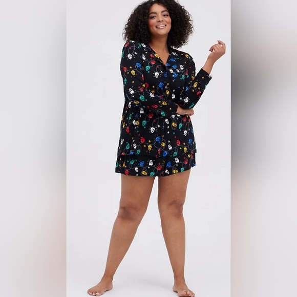 TORRID Skulls and Lights Pajama Sleep Set! NWT! - Picture 6 of 12